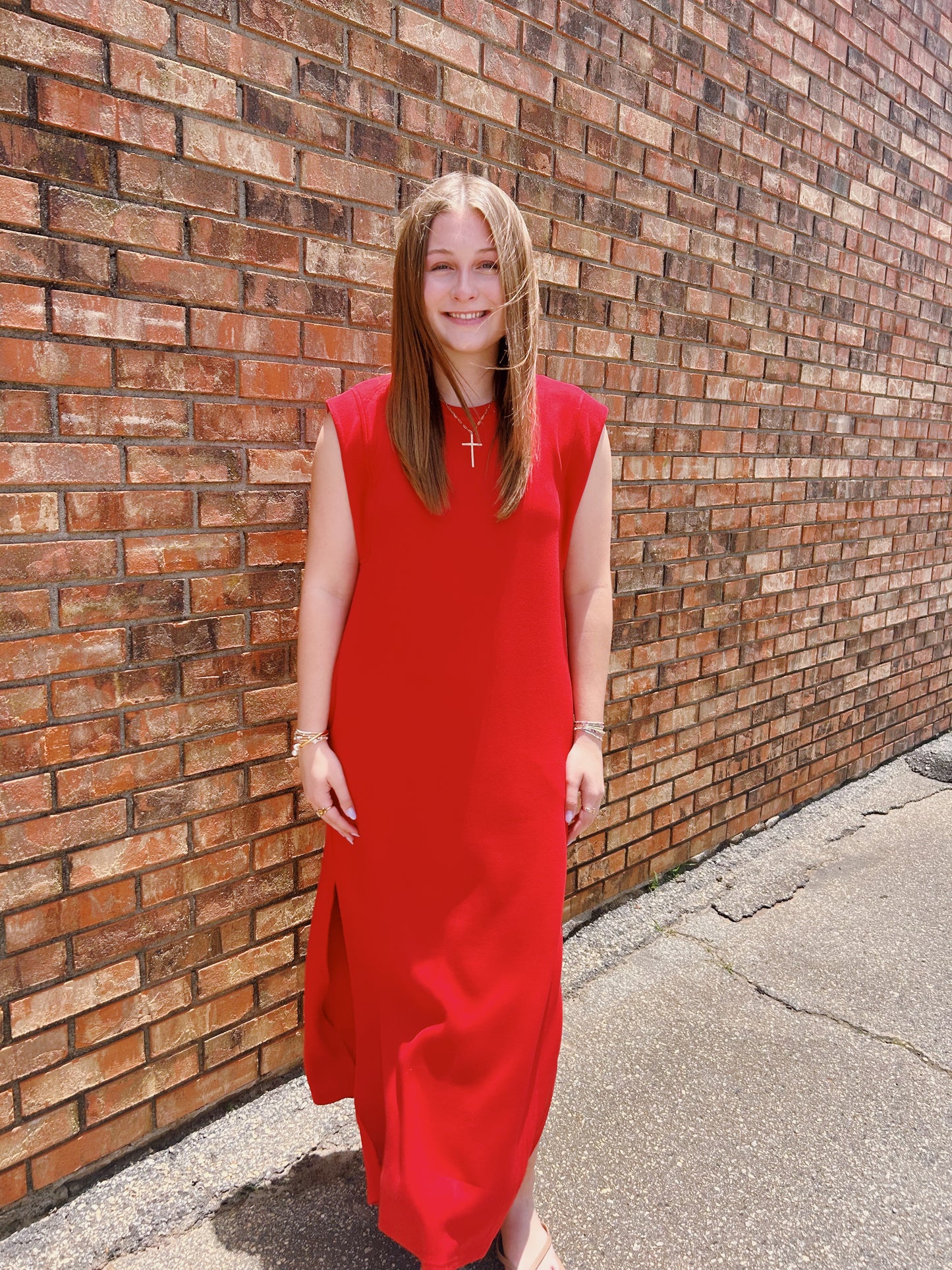 Easy breezy dress- red