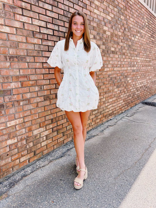 Coastal chic mini- dress