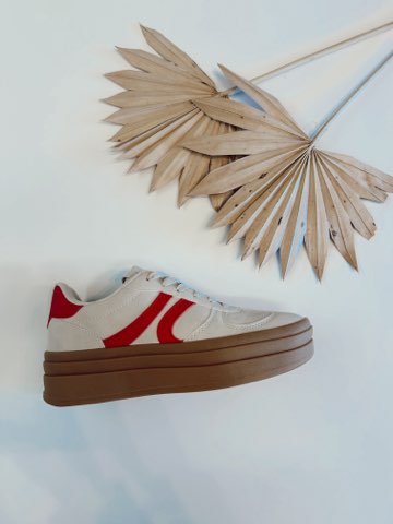Red Platform Sneaker